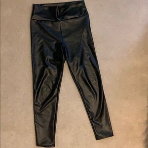 Vegan leather leggings